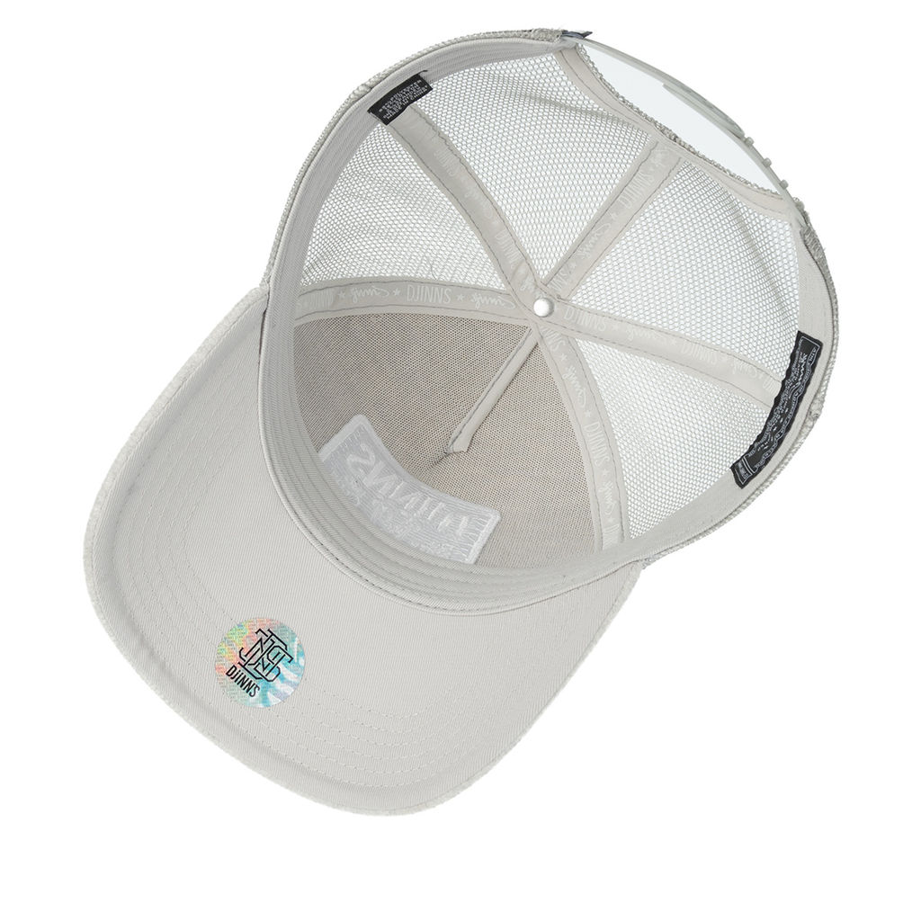 Бейсболка DJINNS арт. HFT DNC Wafflemelange (светло-серый)  фото 4