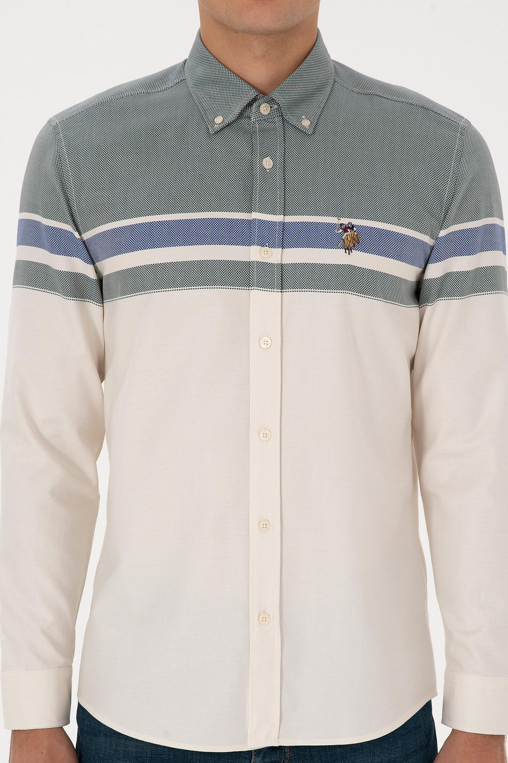 Erkek Koyu Ye_il Uzun Kollu G_mlek - U.s. polo assn фото 6