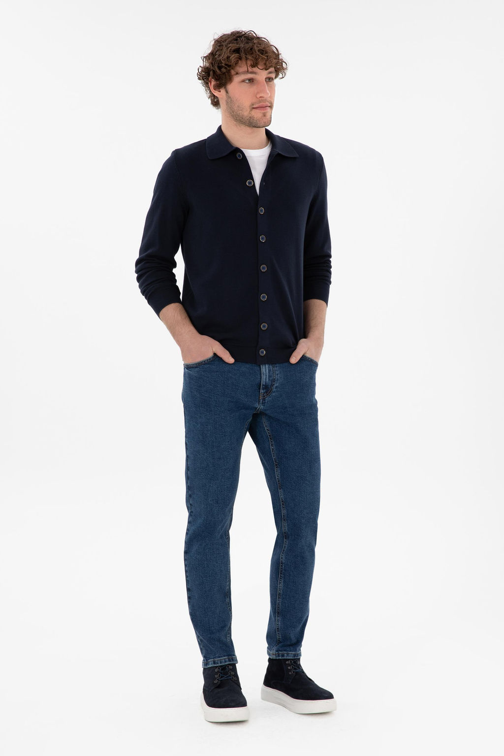 Мужские темно -синие джинсы брюки Неожиданная скидка в корзине - U.s. polo assn фото 3