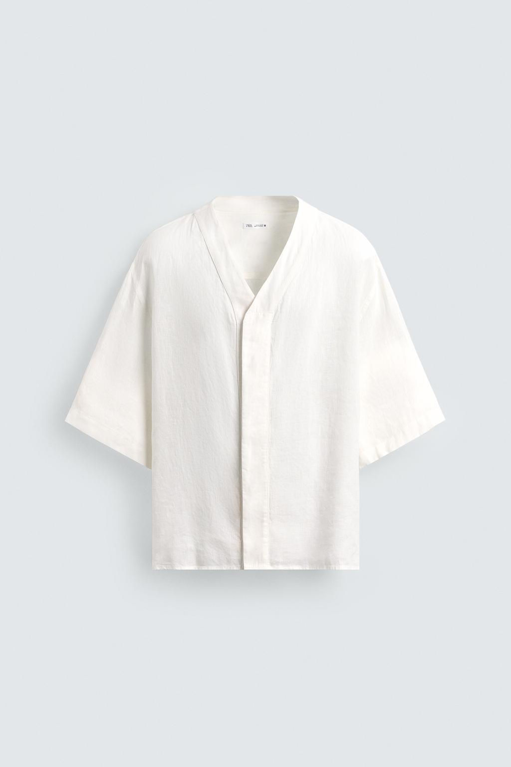 100% LINEN SHIRT - Zara фото 10