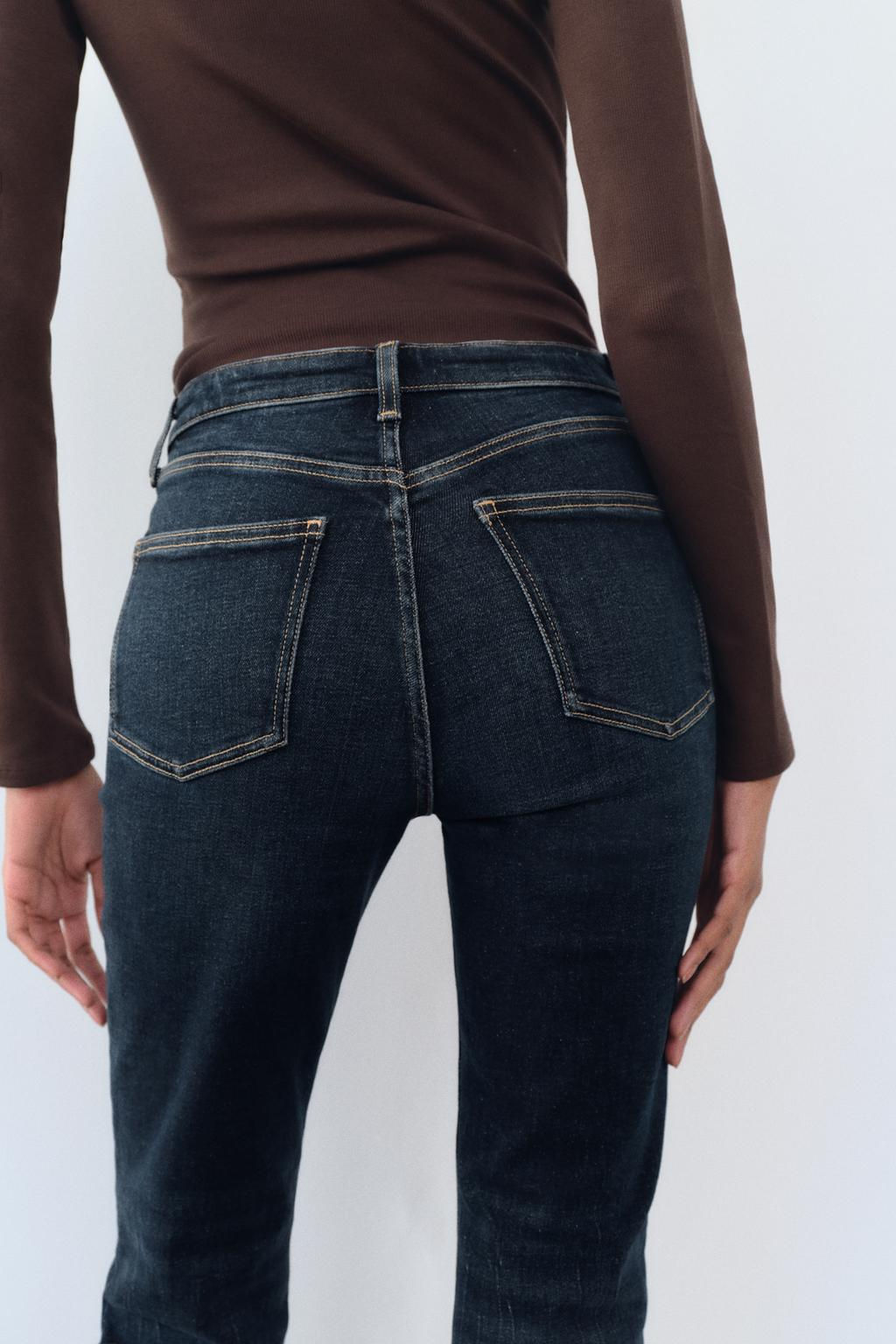 TRF CROPPED FLARE HIGH-WAIST JEANS - Zara фото 43