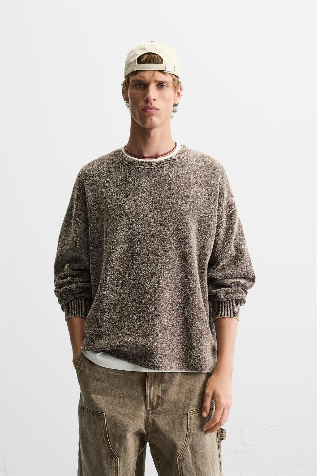 WASHED BOUCLE SWEATER - Zara фото 4