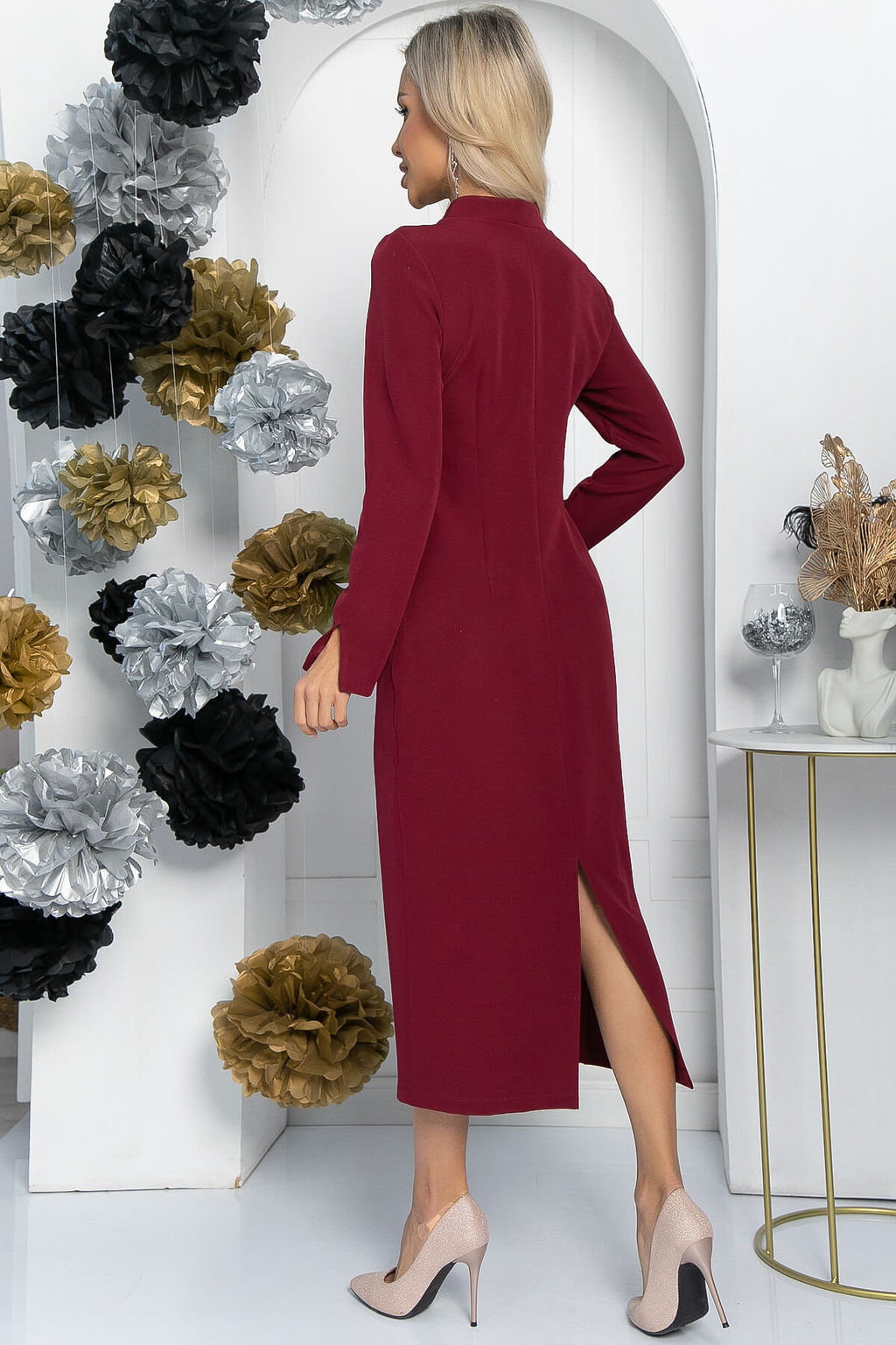 Платье Фабела (бордовое) П11652 - Lt collection фото 2