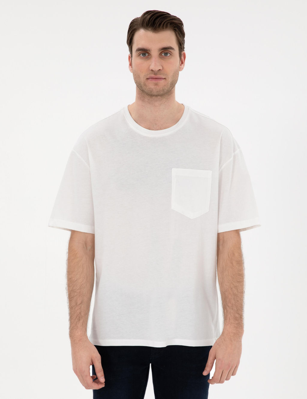 Ekru Comfort Fit Basic Ti__rt