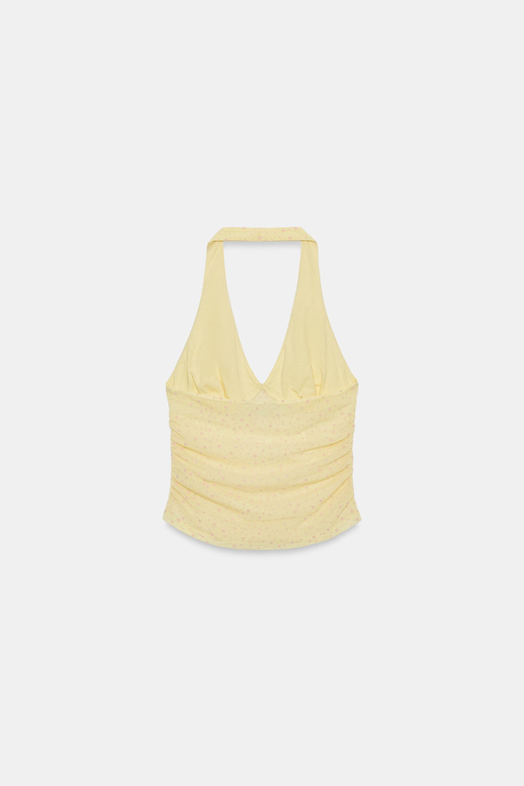 TOP HALTER PLUMETI / Amarillo claro - Zara фото 5