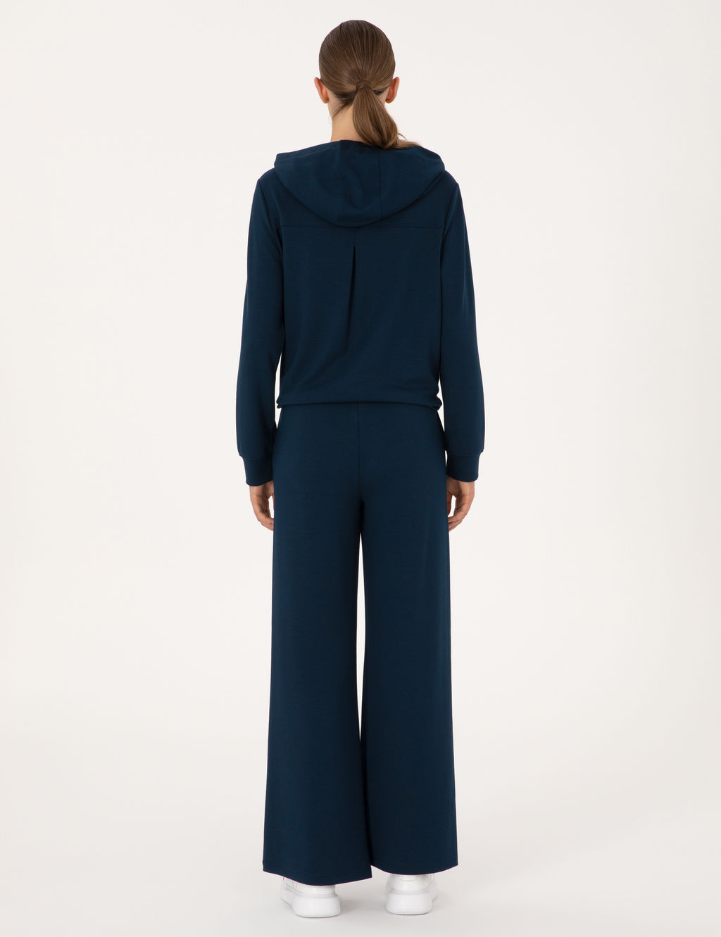 Lacivert Flare Fit Modal Kar___ml_ E_ofman Alt_