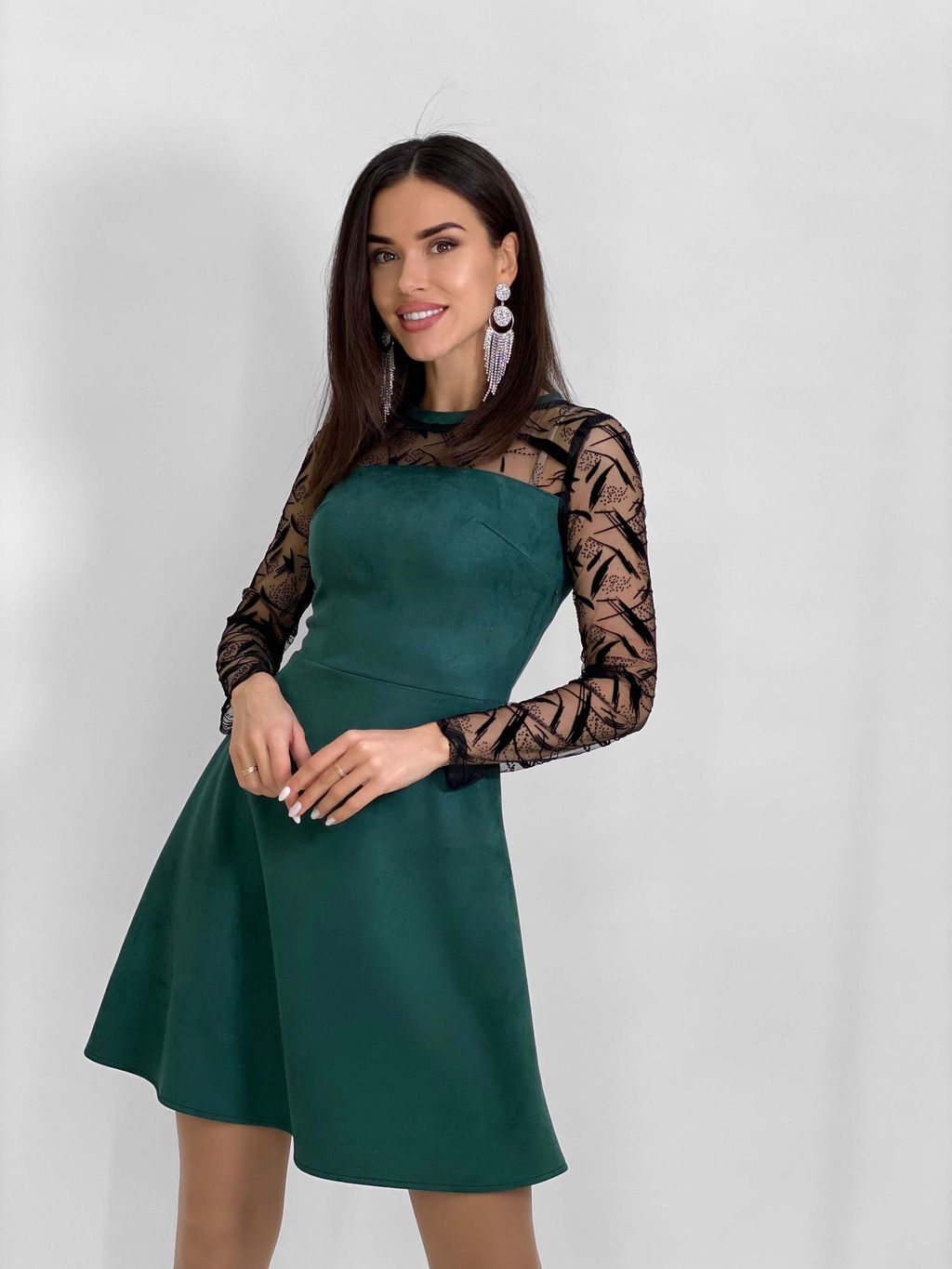 Платье Ливэй (зеленый) * - Nadi bordo фото 2