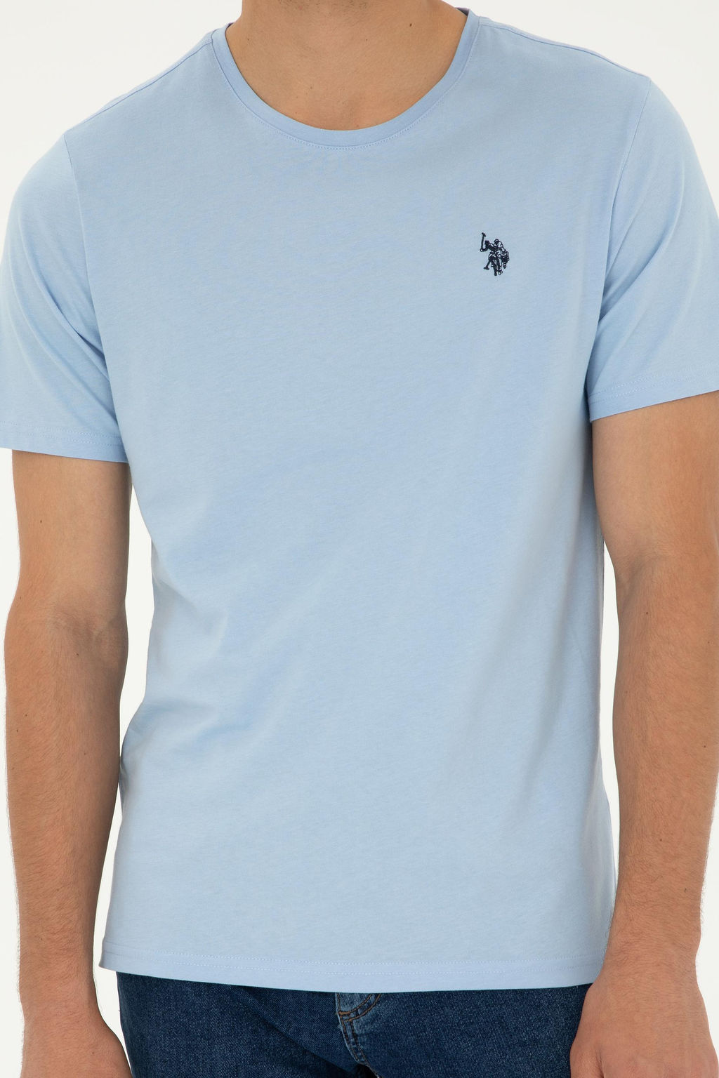 Мужская светло -голубая базовая скидка на сюрприз в корзине - U.s. polo assn фото 6
