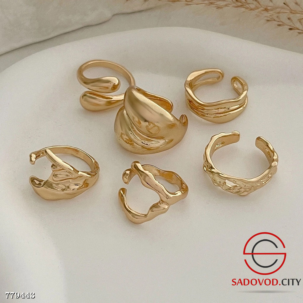 Набор колец бижутерия 6 шт