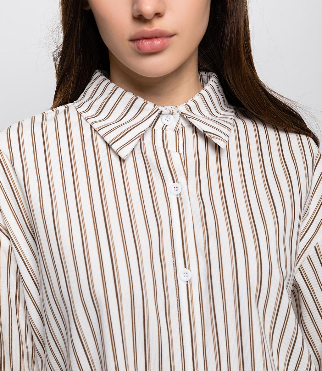 Рубашка #КТ8843 (1), белый - Dommod фото 5