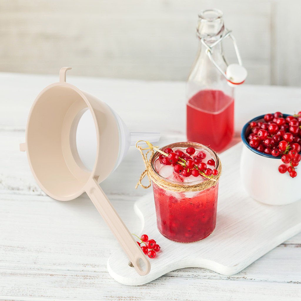 Сито с воронкой пластмассовое д13см, h14см, бежевый (Россия) - Домашняя мода фото 5