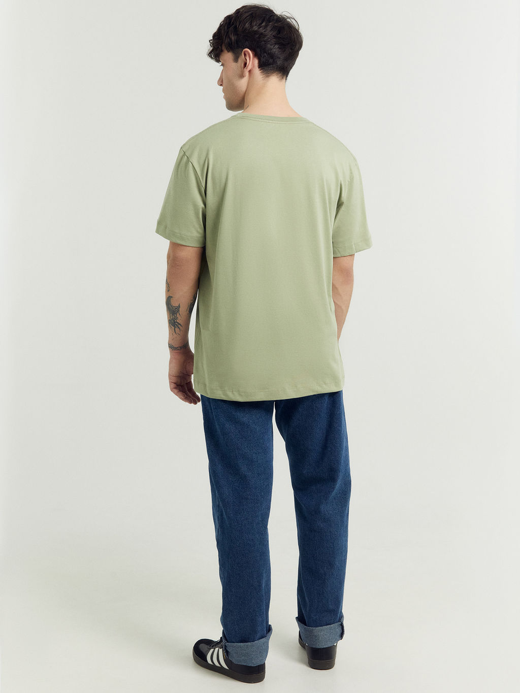 Футболка мужская в зеленом цвете зеленый чай 111877 - Mark formelle фото 4