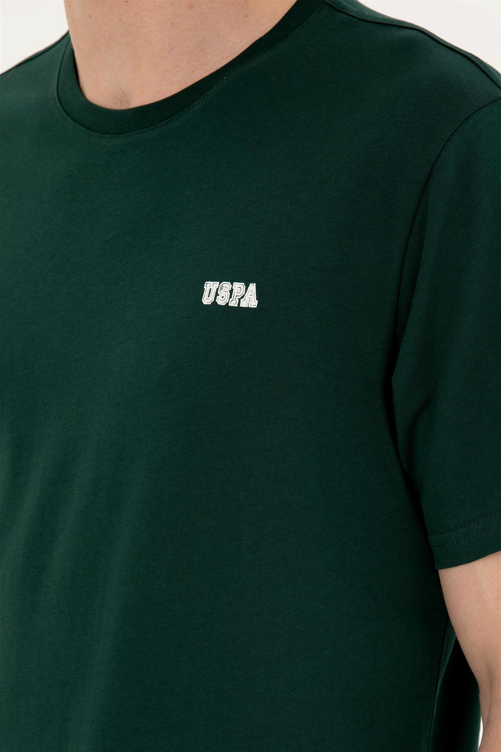 Футболка мужская U.S. Polo Assn. тёмно-зелёная хлопок  фото 7
