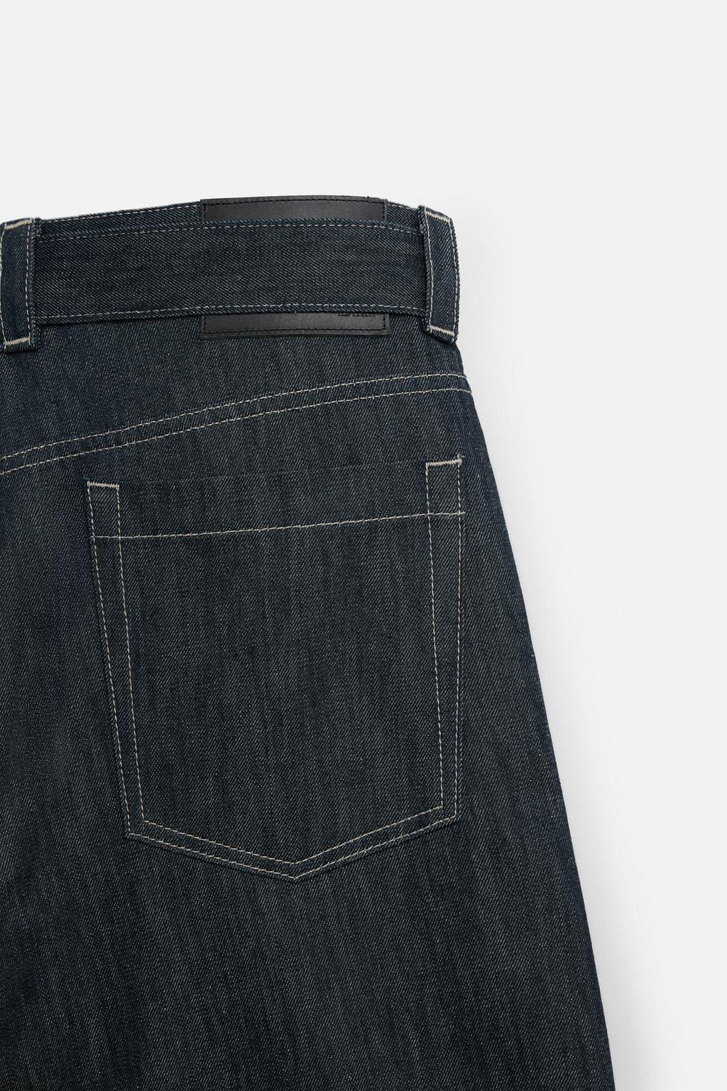 STRAIGHT-LEG JEANS WITH BELT - Zara фото 11