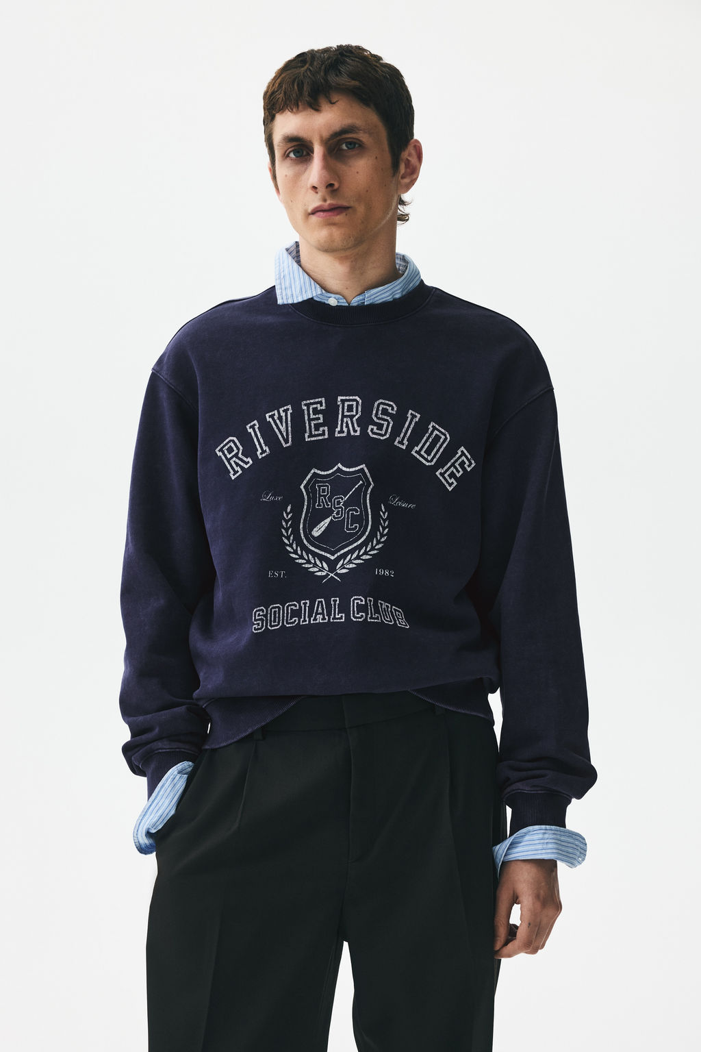 Sudadera estampada Loose Fit - H&m фото 3