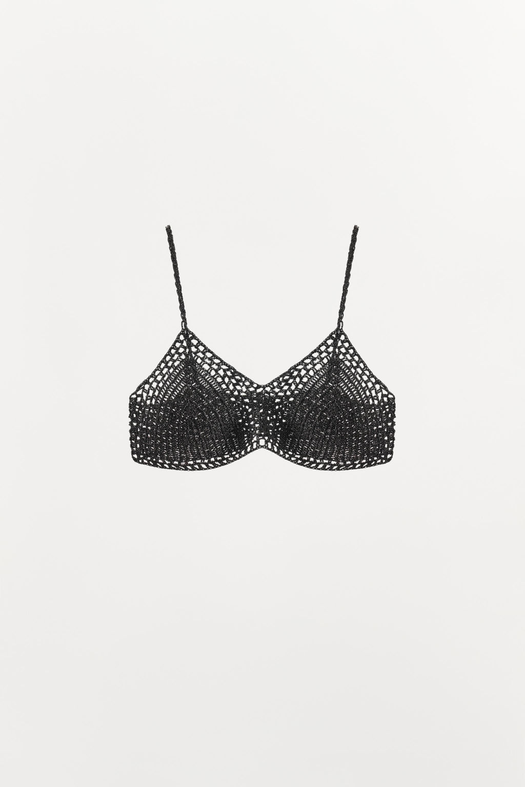 METALLIC THREAD CROCHET BRALETTE