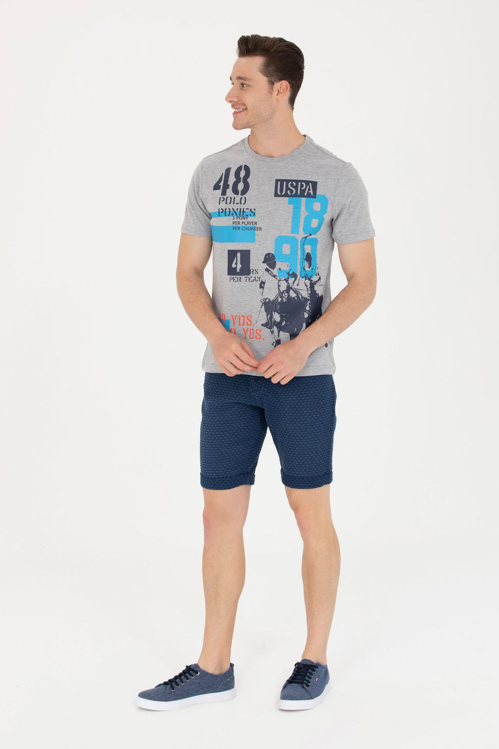 U. S. Polo Assn Мужские синие джинсовые шорты - U.s. polo assn фото 17
