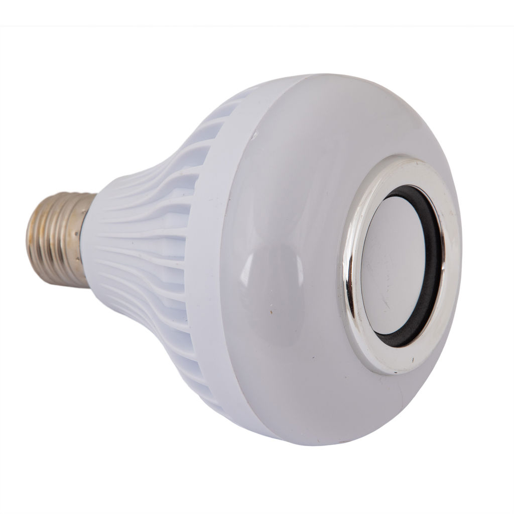 ULI-Q340 8W/RGB/E27 WHITE Светодиодный светильник Диско, с динамиком и Bluetooth. 220В. Белый. ТМ Volpe