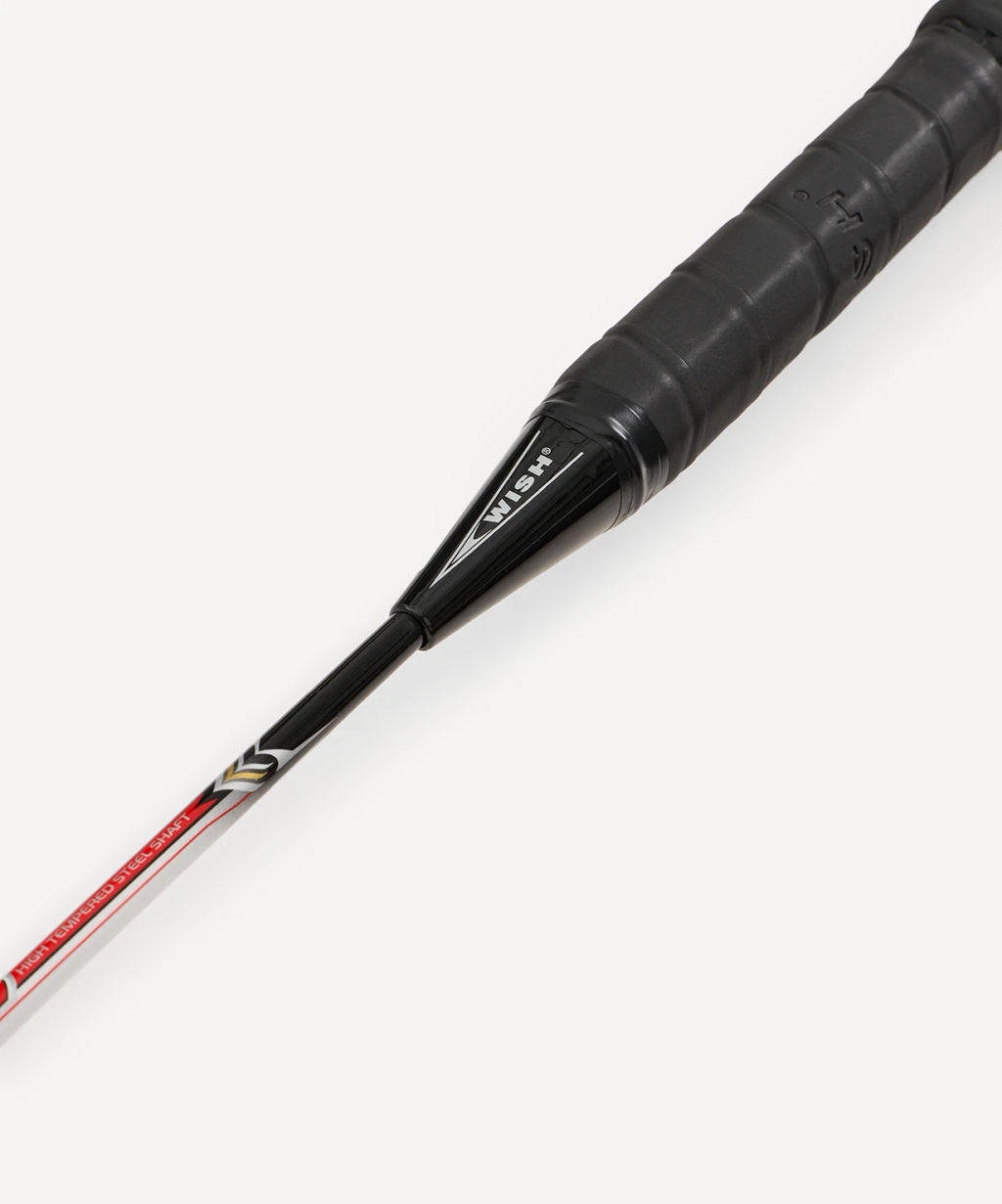 Набор для бадминтона Wish Steeltec 9 (2 ракетки), белый/красный  фото 6