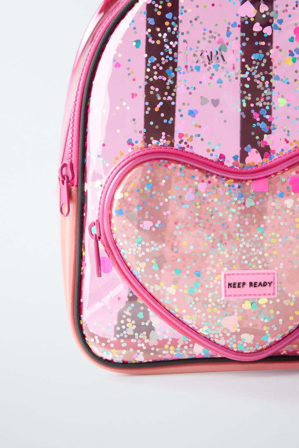 HEART VINYL MINI BACKPACK - Zara фото 3