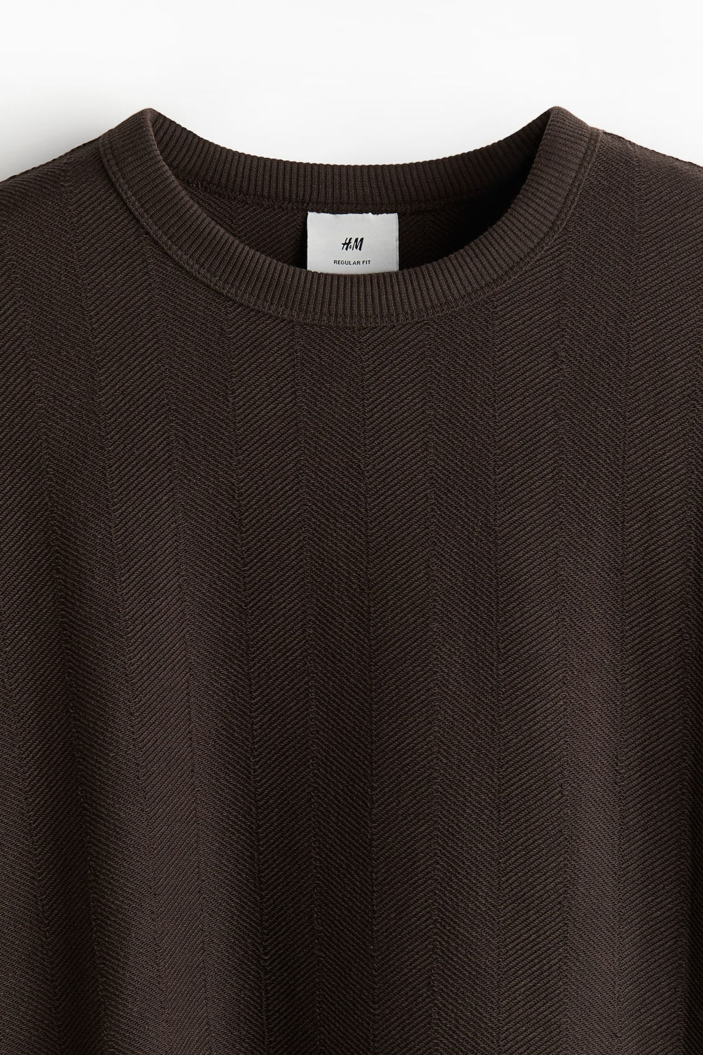 Sudadera con diseno de espiguilla Regular Fit - H&m фото 6