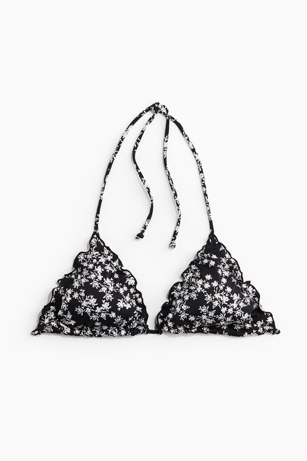 Top de bikini triangular con relleno - H&m фото 2