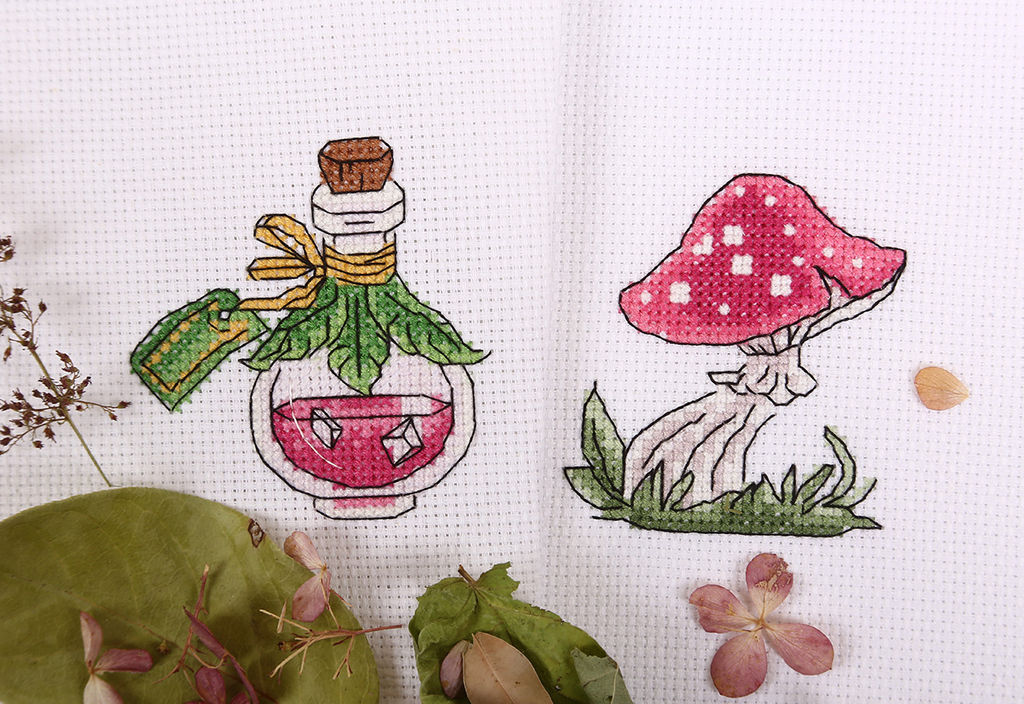 Klart набор для вышивания 12-027 Бутылёк с зельем 9.5 х 10 см