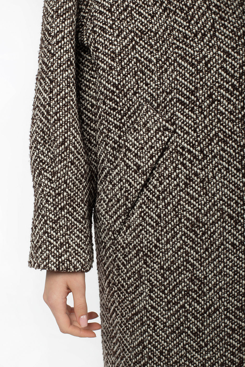 Пальто женское демисезонное в составе шерсть 60% - El podio фото 5