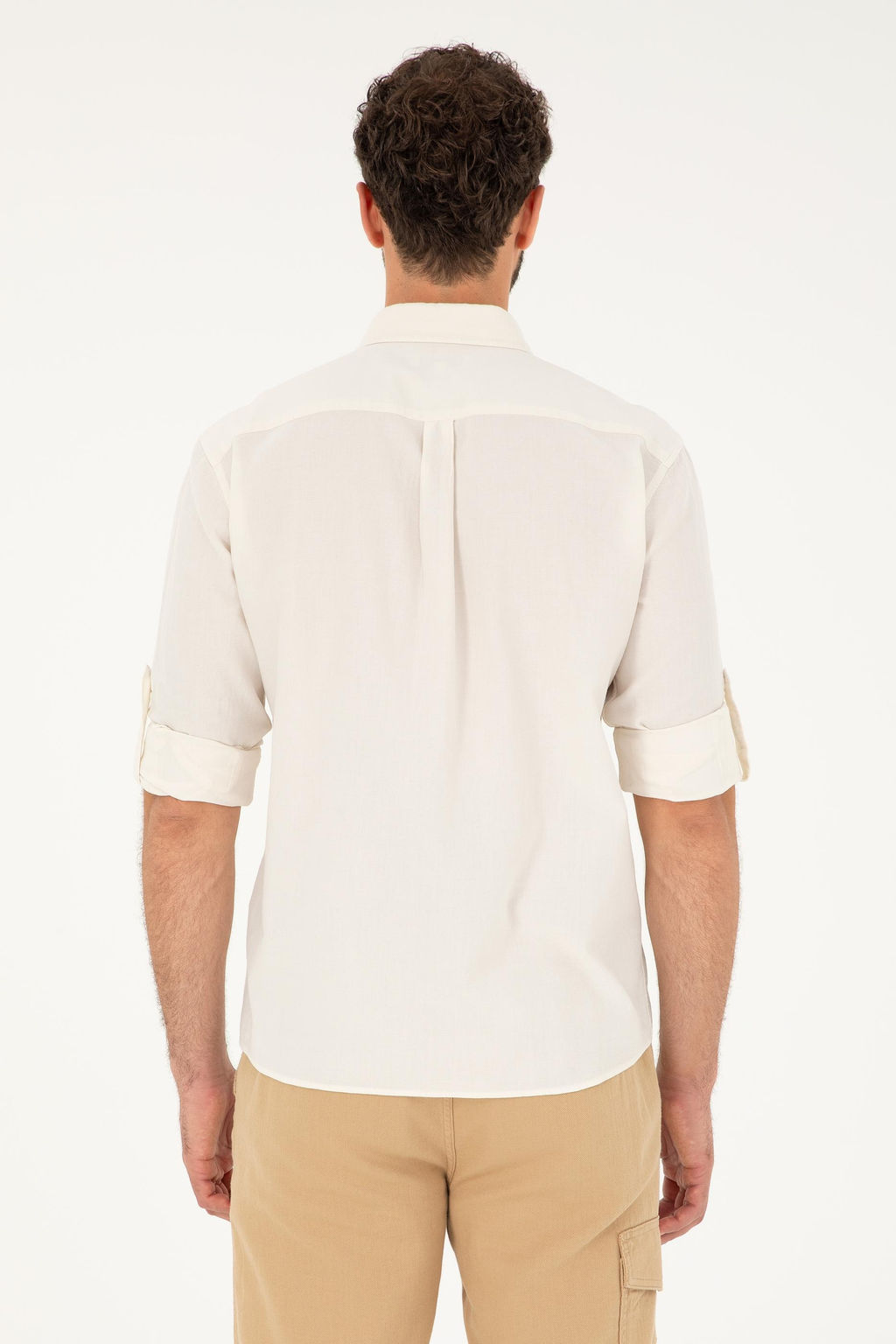 Мужская рубашка с длинным рукавом Stone Неожиданная скидка в корзине - U.s. polo assn фото 5