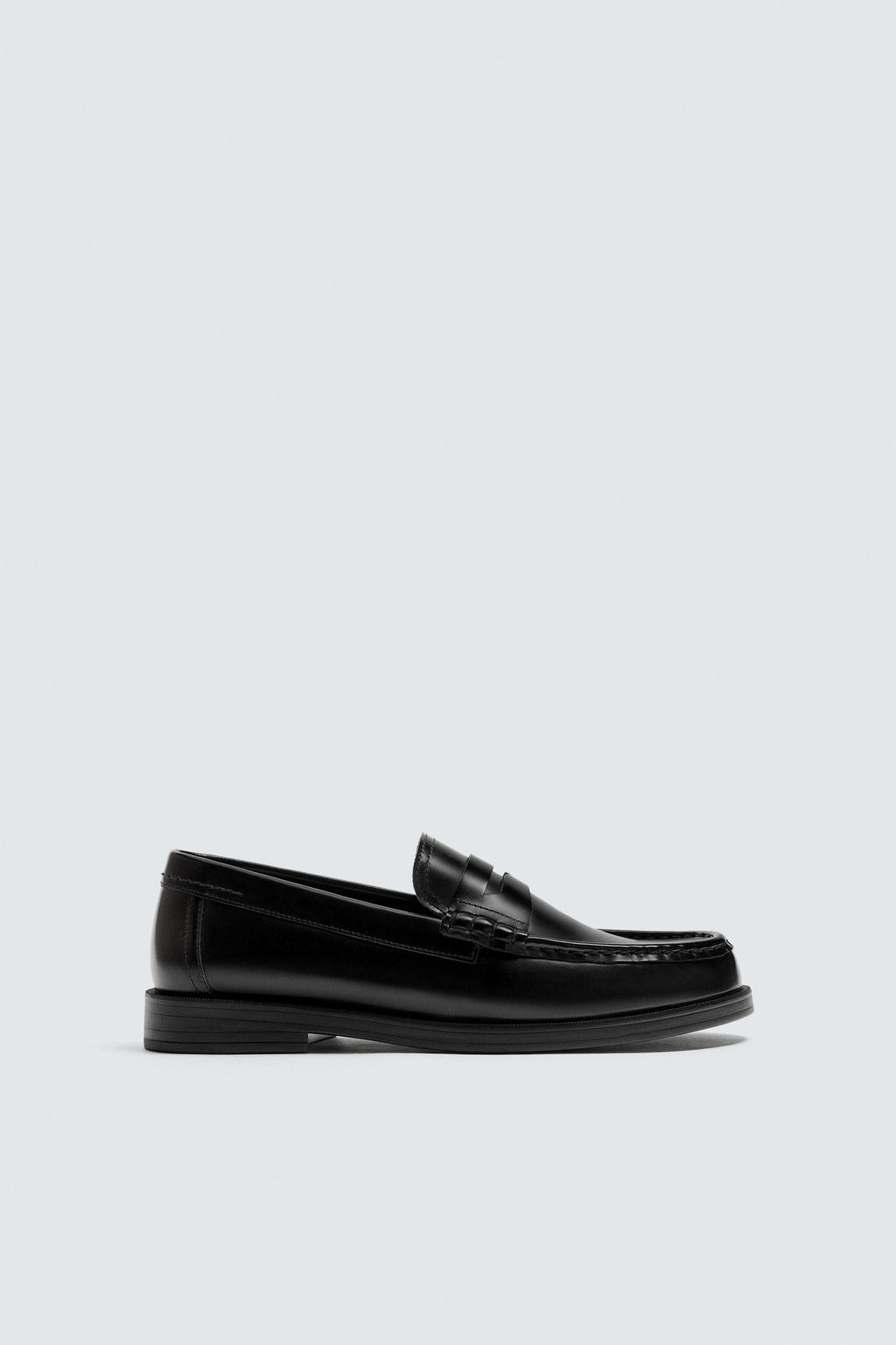 LEATHER PENNY LOAFERS - Zara фото 5
