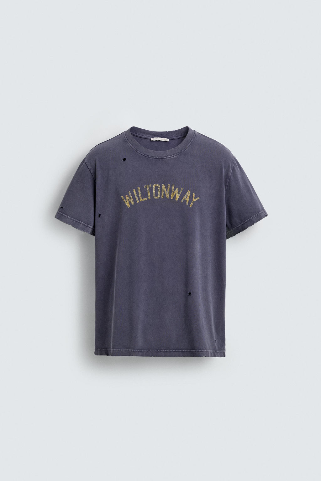 WASHED NUMBER PRINT T-SHIRT - Zara фото 15