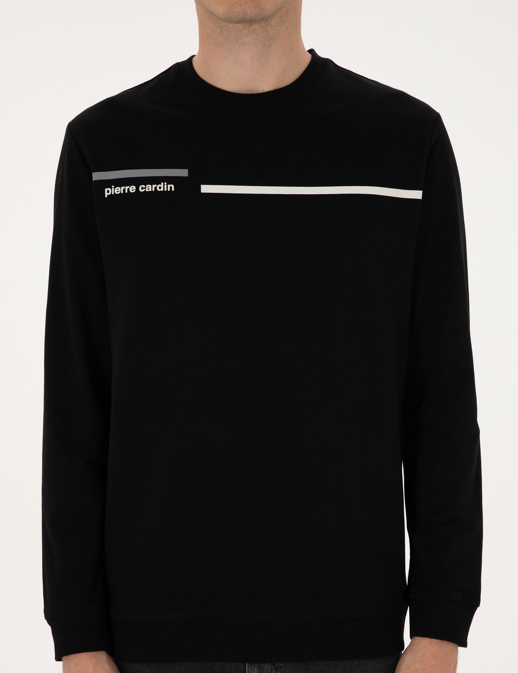 Siyah Regular Fit Sweatshirt - Pierre cardin фото 6