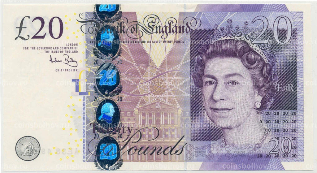 20 фунтов 2006 года Великобритания
