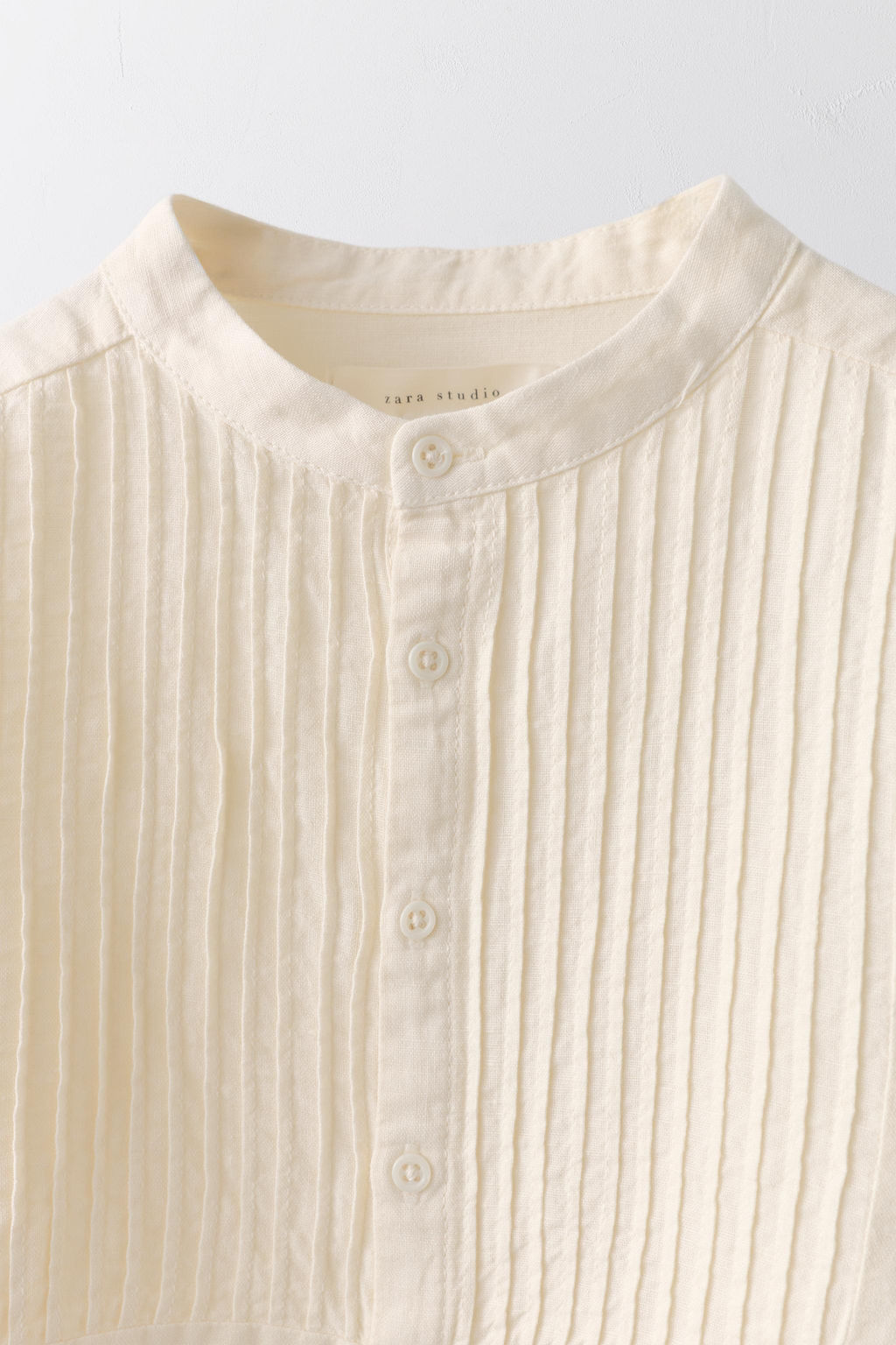 6-10 A?OS/ BLUSA PLIEGUES ALGOD?N LINO LIMITED EDITION / Crudo - Zara фото 6