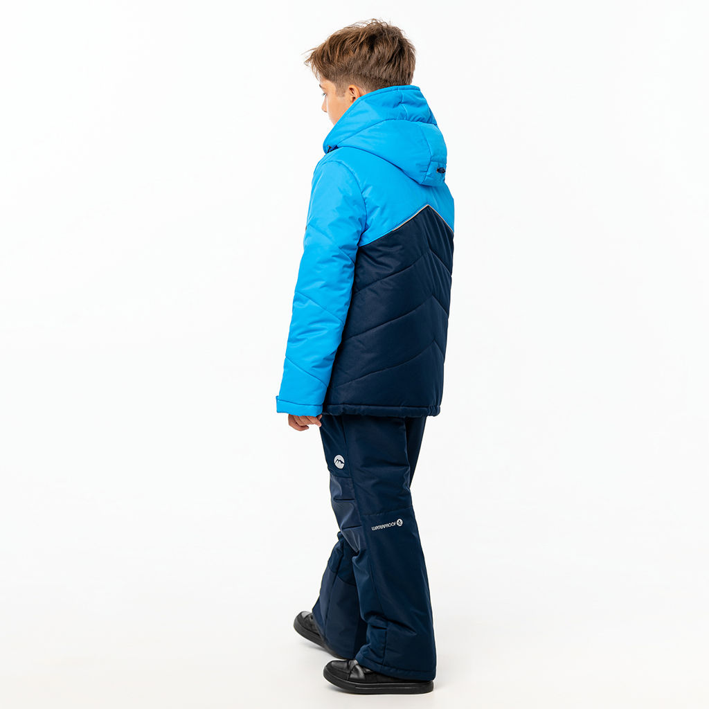 RODOS Утеплённый костюм для мальчика зима М-228д Синий/Васильковый  фото 137