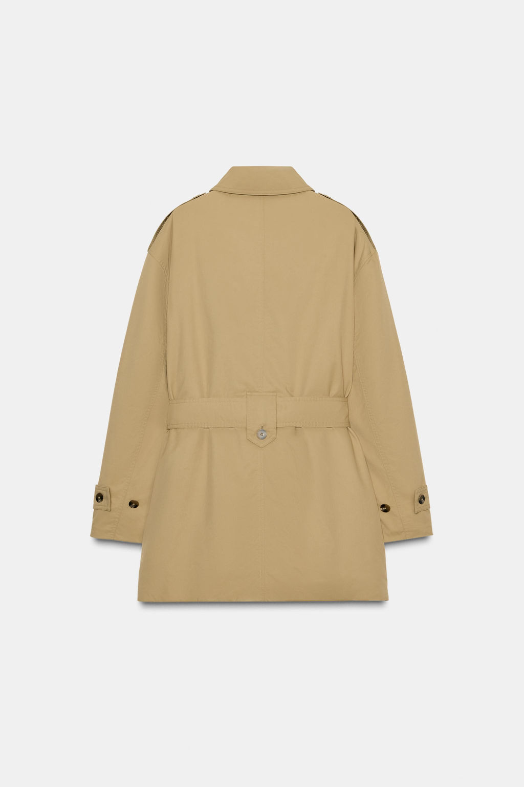 ZW COLLECTION PADDED TRENCH COAT WITH BELT - Zara фото 6