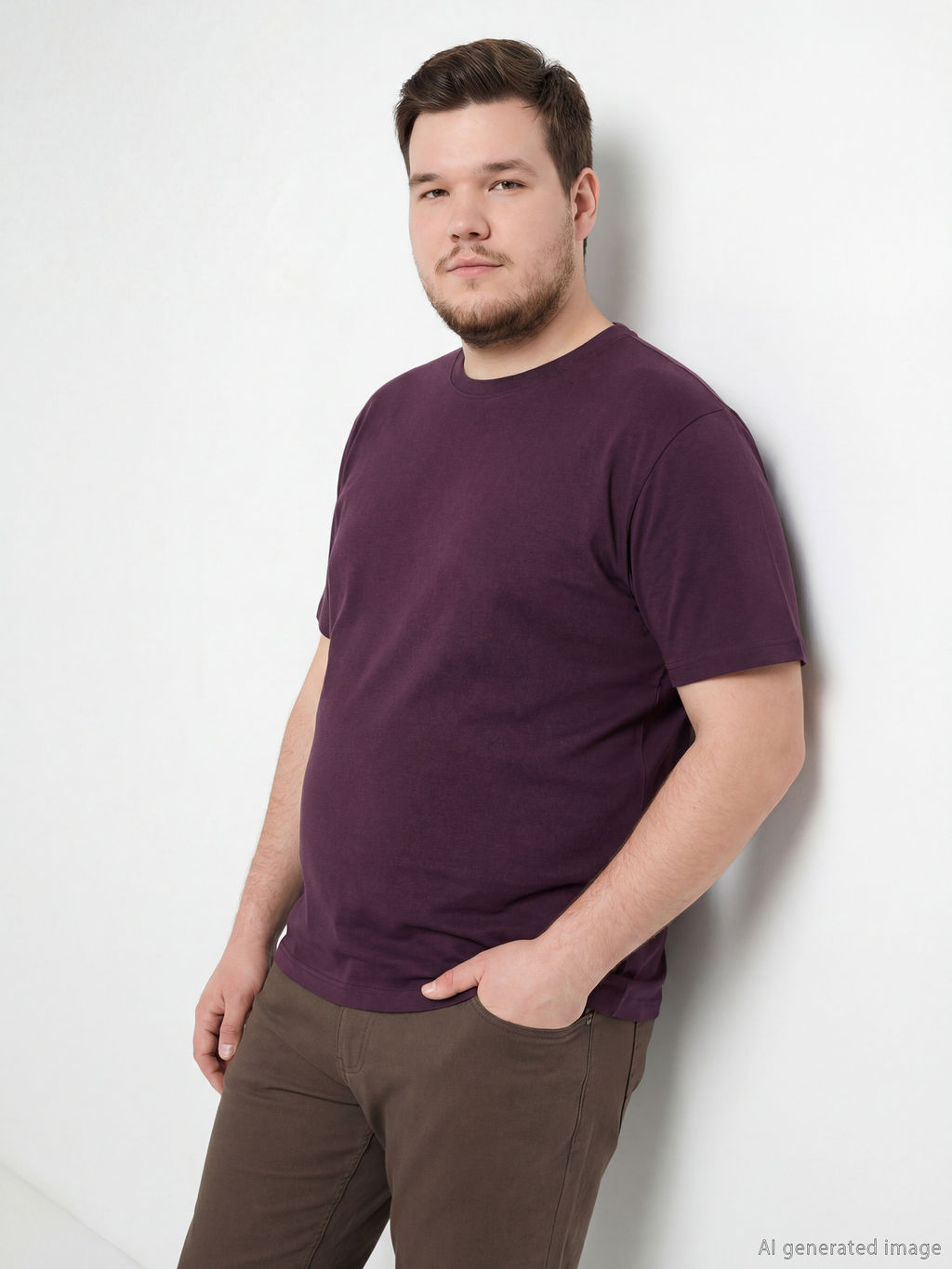 Bisiklet Yaka Modal Erkek Ti??rt