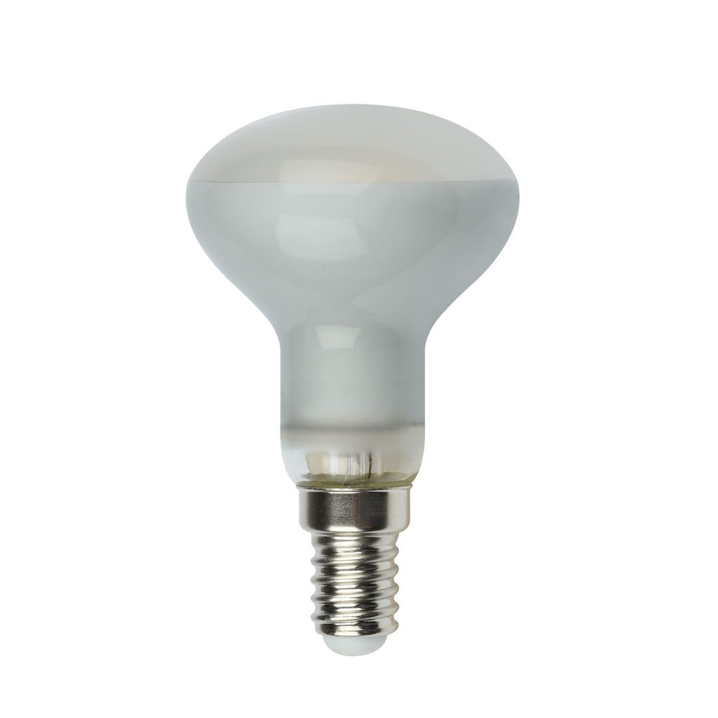 LED-R50-6W/WW/E14/FR PLS02WH Лампа светодиодная. Форма Рефлектор, матовая. Серия Sky. Теплый белый свет. Картон. ТМ Uniel.