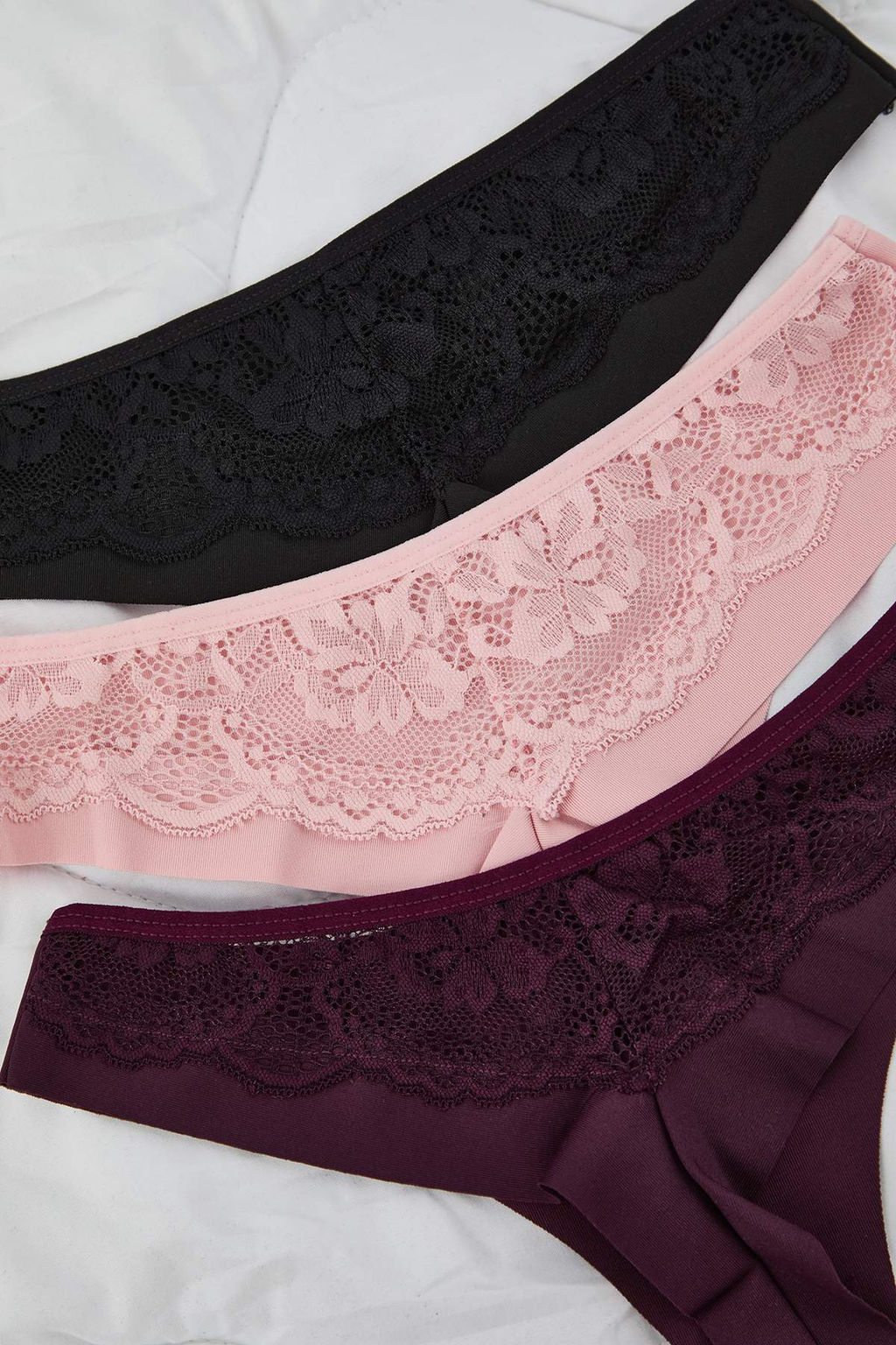 Pembe-Cok Renkli 3lu Micro Bask?l? Tanga Kulot THMAW26KU00042 - Trendyolmilla фото 2