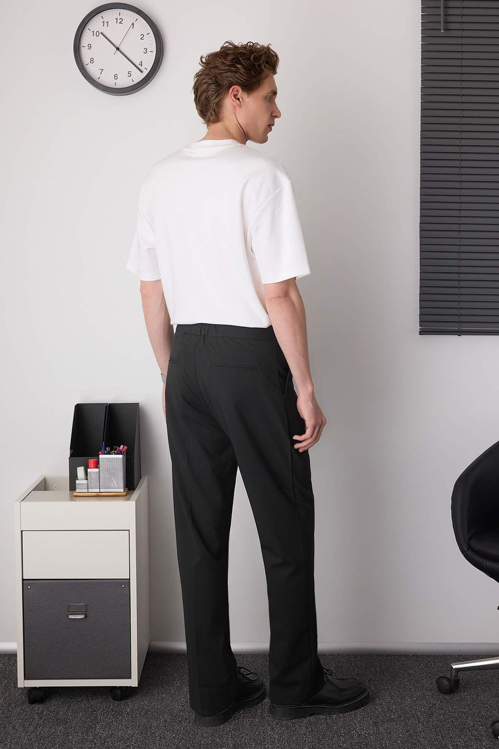 Siyah Erkek Yeni Italyan Kesim Kumas Pantolon TMNAW26PL00016 - Trendyolmilla фото 33