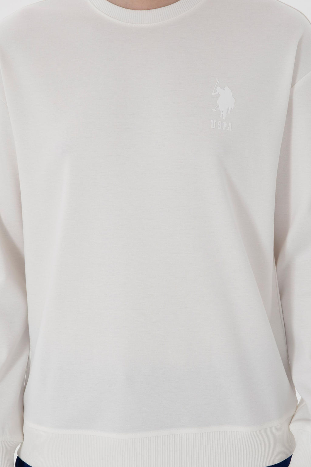 Erkek Beyaz Sweatshirt Sepette S_rpriz _ndirim - U.s. polo assn фото 6