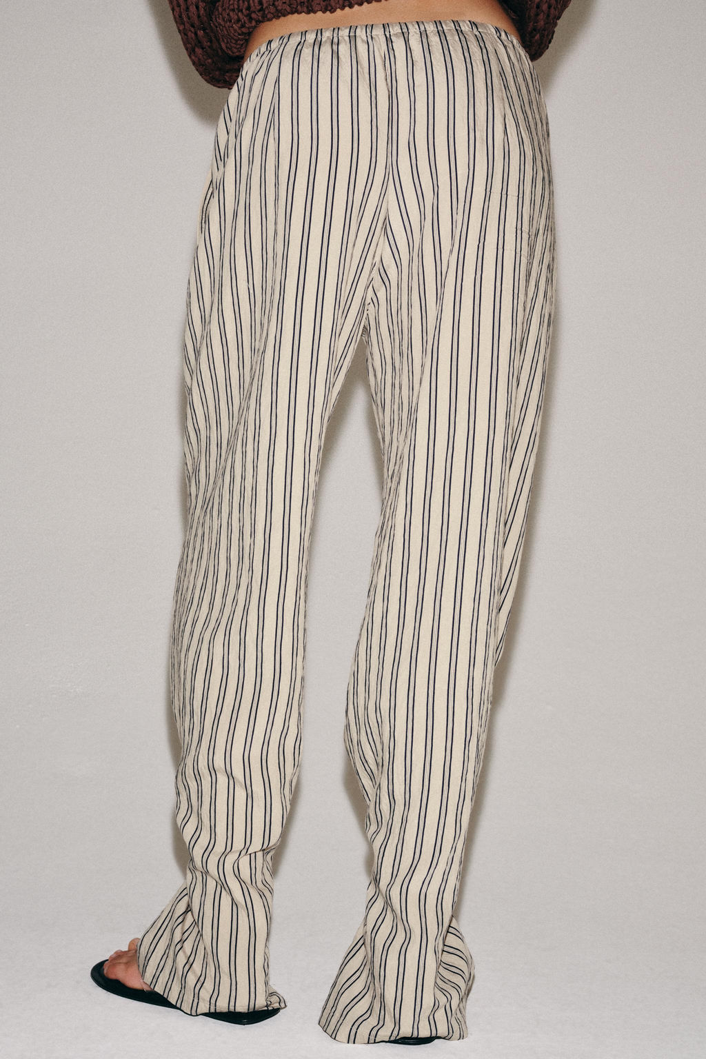 PANTAL?N RECTO RAYAS ZW COLLECTION / Gris