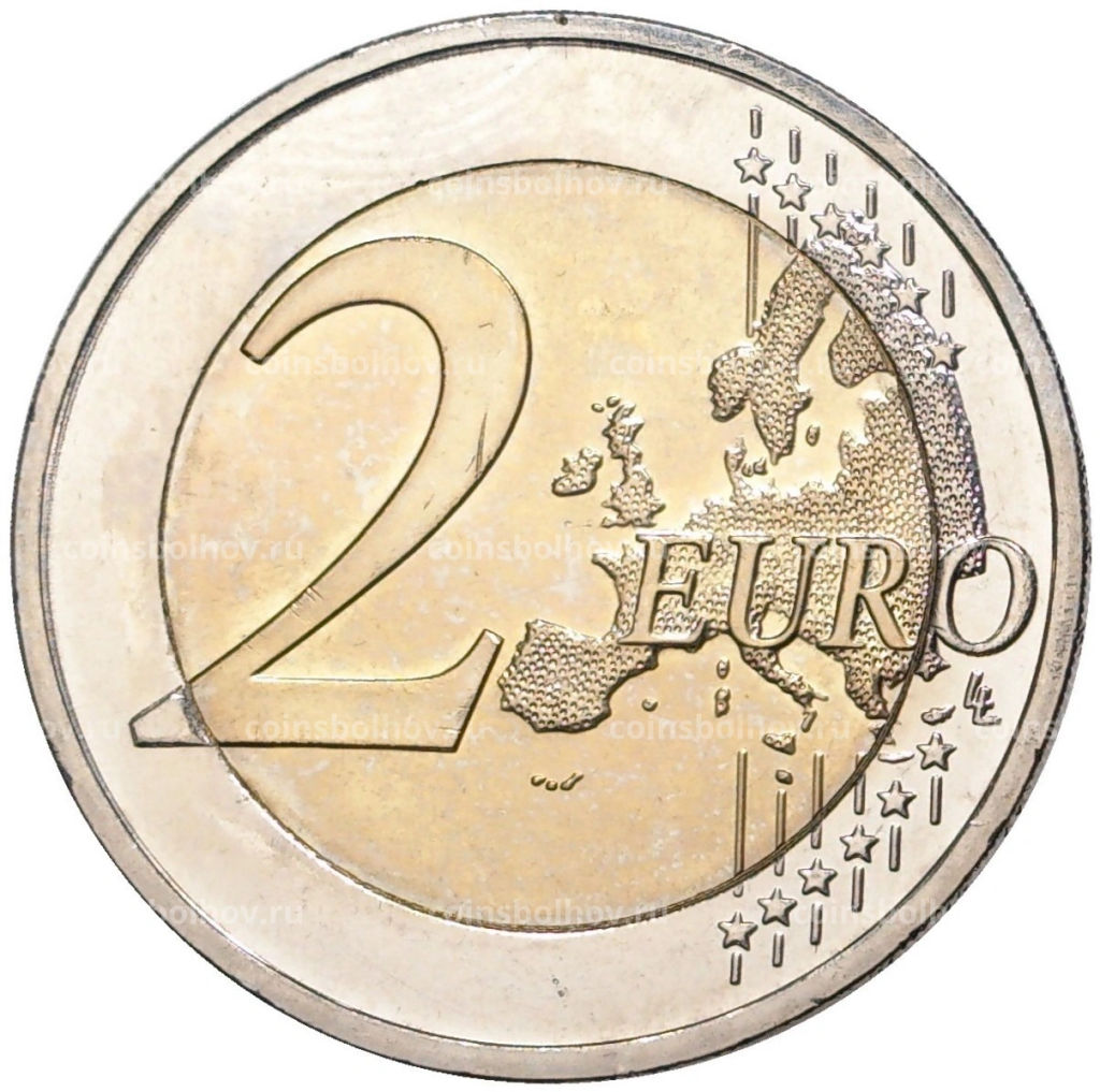 2 евро 2015 года F Германия Федеральные земли Германии  Гессен (Церковь Святого Павла во Франкфурт-на-Майне)
