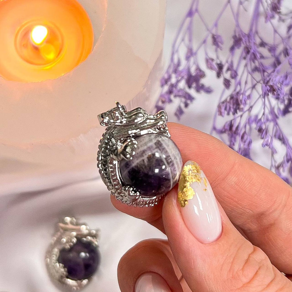 Кулон Дракон с Аметистом - Радуга самоцветов фото 2