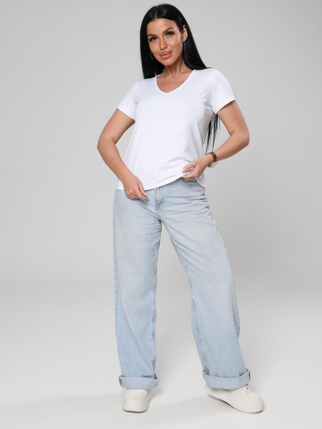 IV-CAPRIZ Заира - футболка из хлопка с лайкрой фото 2