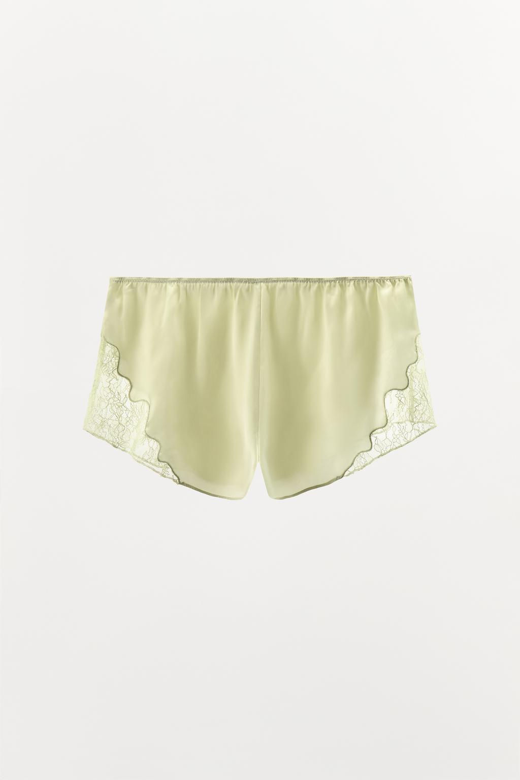 LACY SATIN SHORTS - Zara фото 7