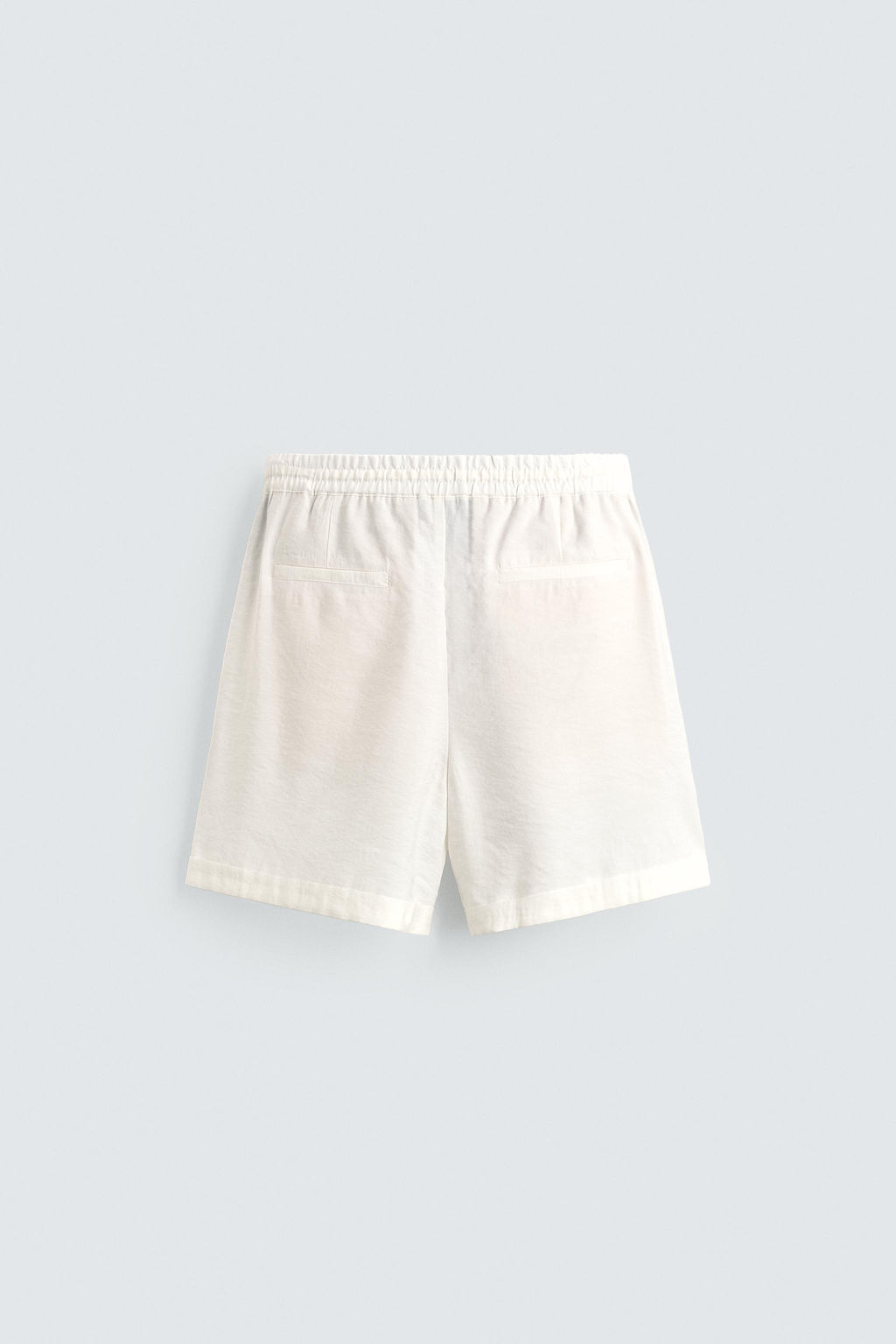 BERMUDA FLUIDA RELAXED FIT / Blanco roto - Zara фото 7