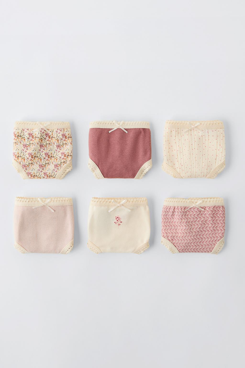 AGES 6-14 YEARS/ 6-PACK OF FLORAL PRINT BRIEFS - Zara фото 5