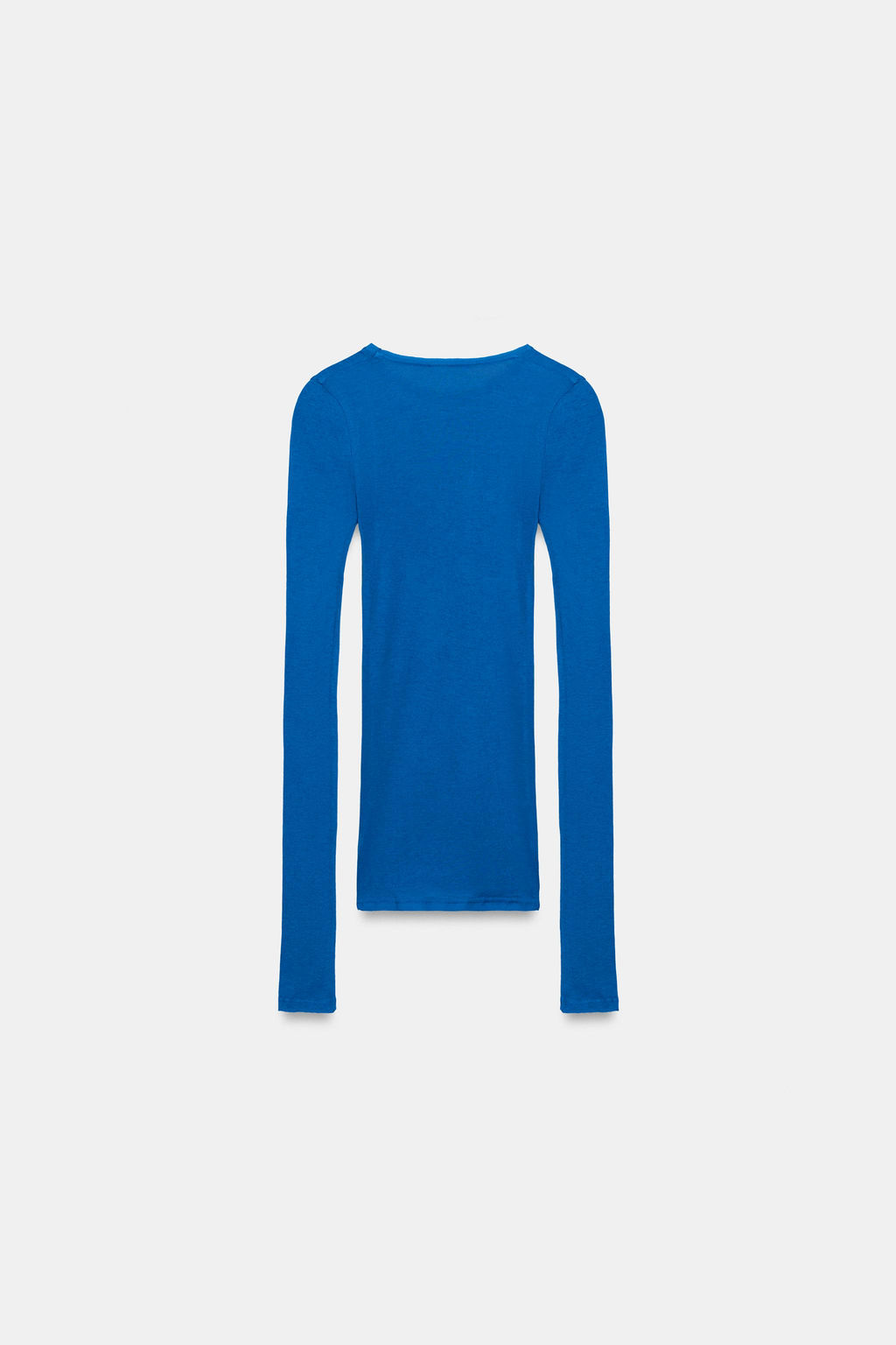 CAMISETA SUPIMA® MANGA LARGA / Azul el?ctrico - Zara фото 6
