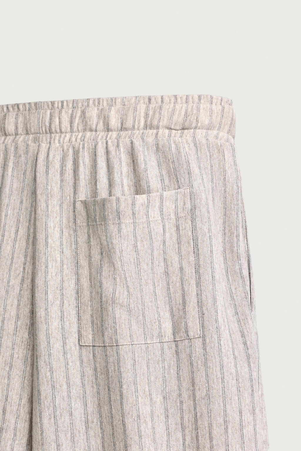 PANTAL?N RELAXED FIT RAYAS / piedra - Zara фото 9